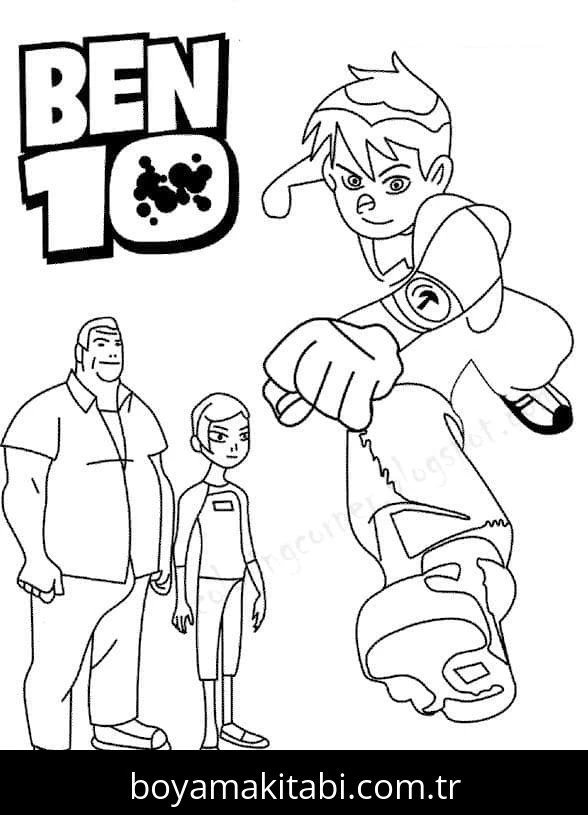 Ben 10 boyama sayfası – evde etkinlik, ücretsiz yazdır