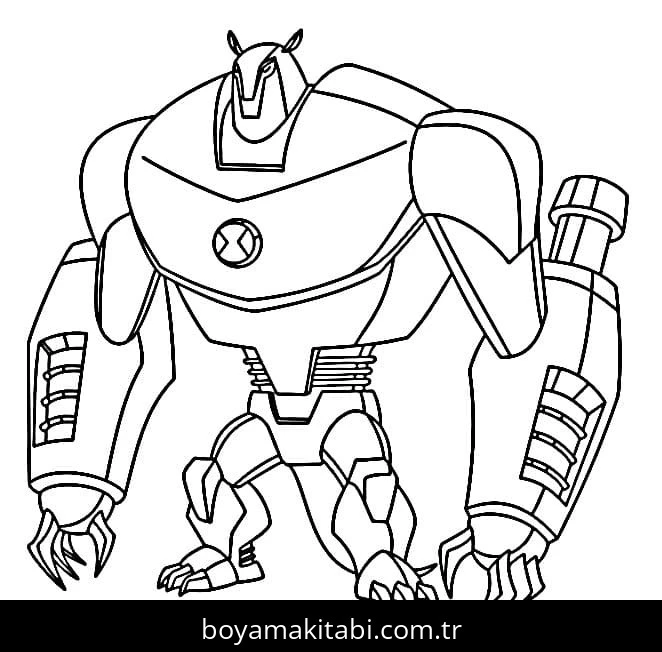 Ben 10 boyama sayfası – sanatsal çalışma, çocuklar için