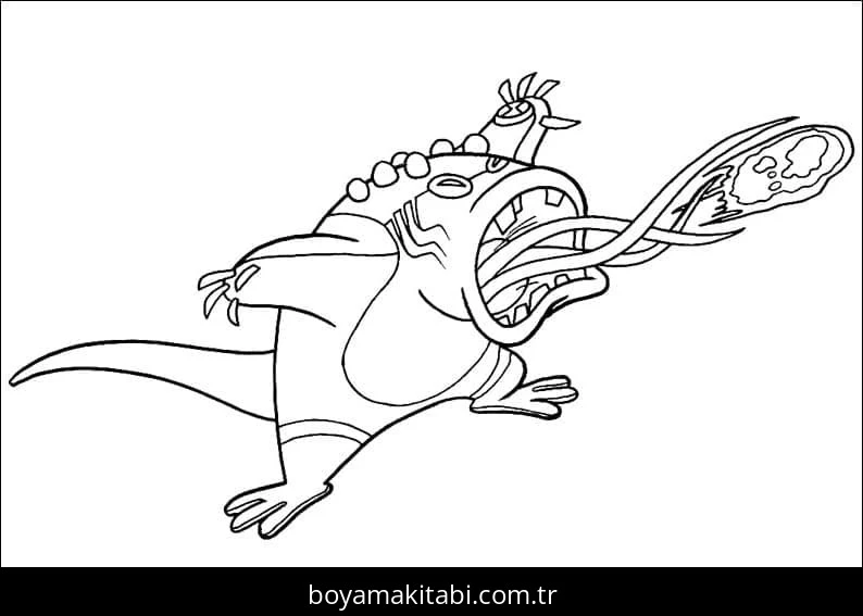 Ben 10 boyama sayfası – okul öncesi, evde etkinlik