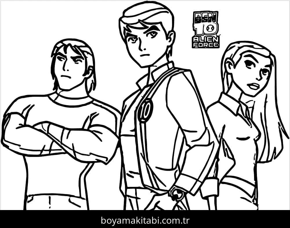 Ben 10 boyama sayfası – eğitici aktivite, yaratıcılık