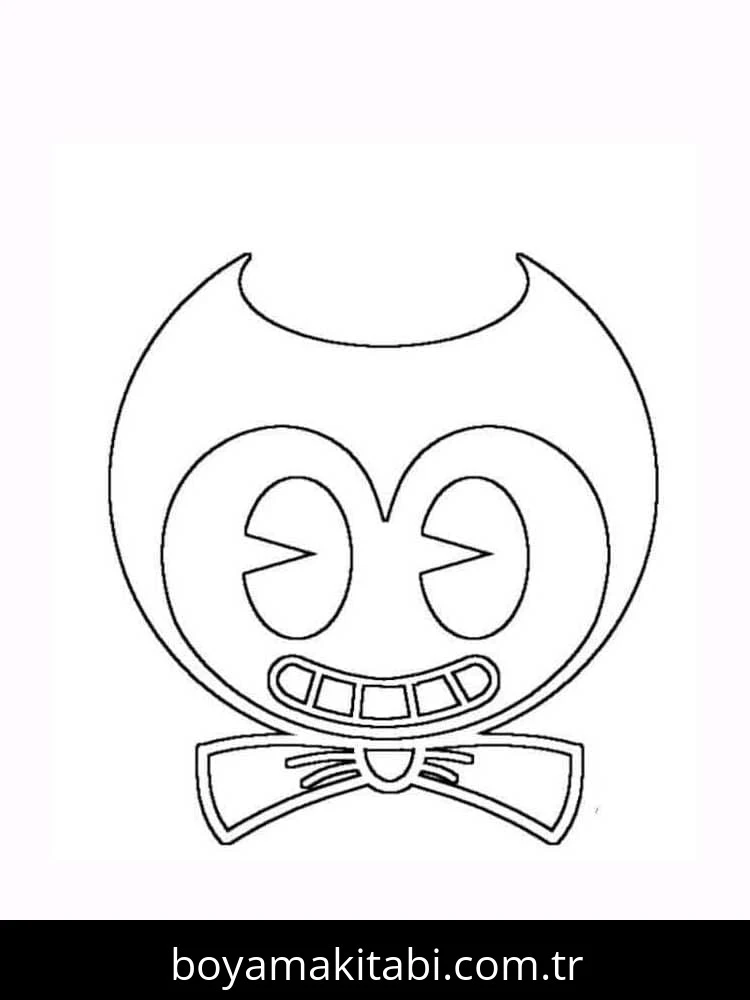 Bendy boyama sayfası – sanatsal çalışma, çocuklar için