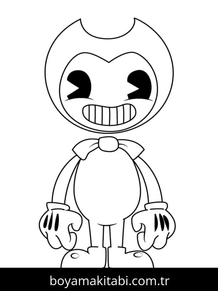 Bendy boyama sayfası – keyifli zaman, renkli çizimler