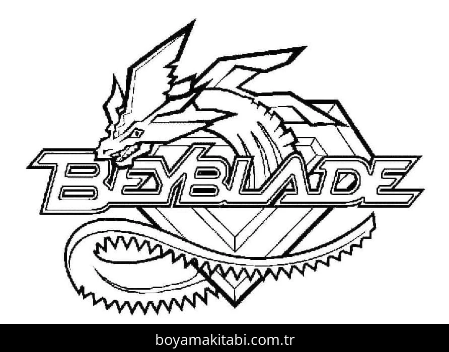 Beyblade boyama sayfası #9 – PDF indir, sevimli karakter