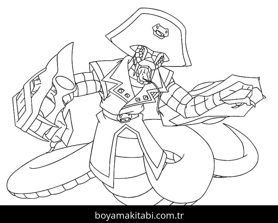 Beyblade boyama sayfası #18 – eğitici aktivite, yaratıcılık