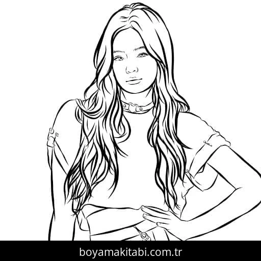 Blackpink boyama sayfası – kolay boyama, eğitici aktivite