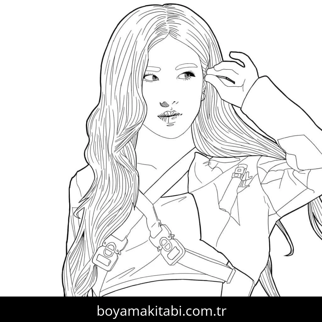 Blackpink boyama sayfası – eğitici aktivite, yaratıcılık