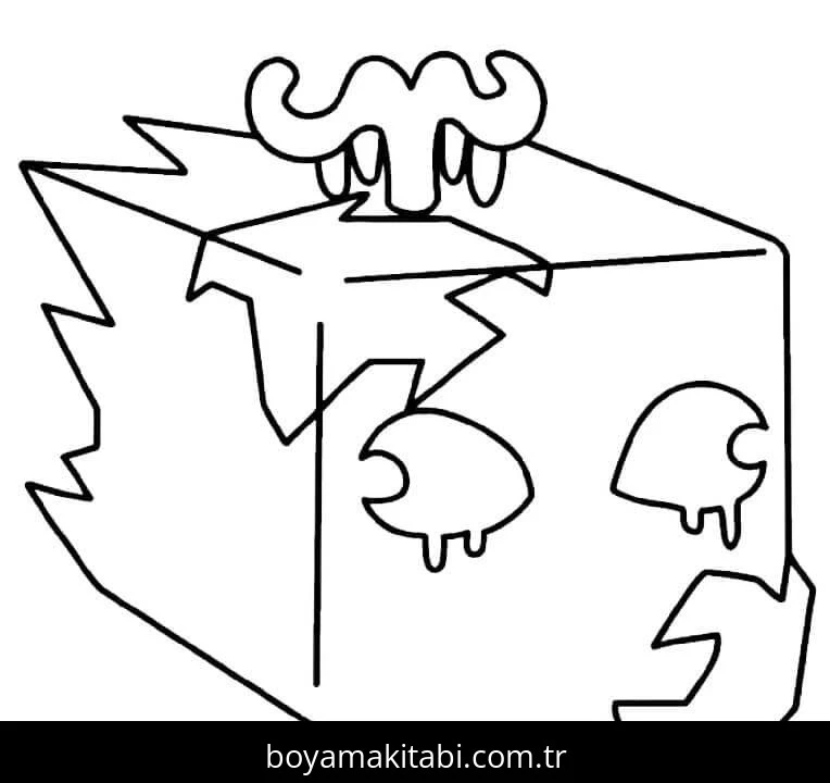 Blox Fruits boyama sayfası – sevimli karakter, sanatsal çalışma