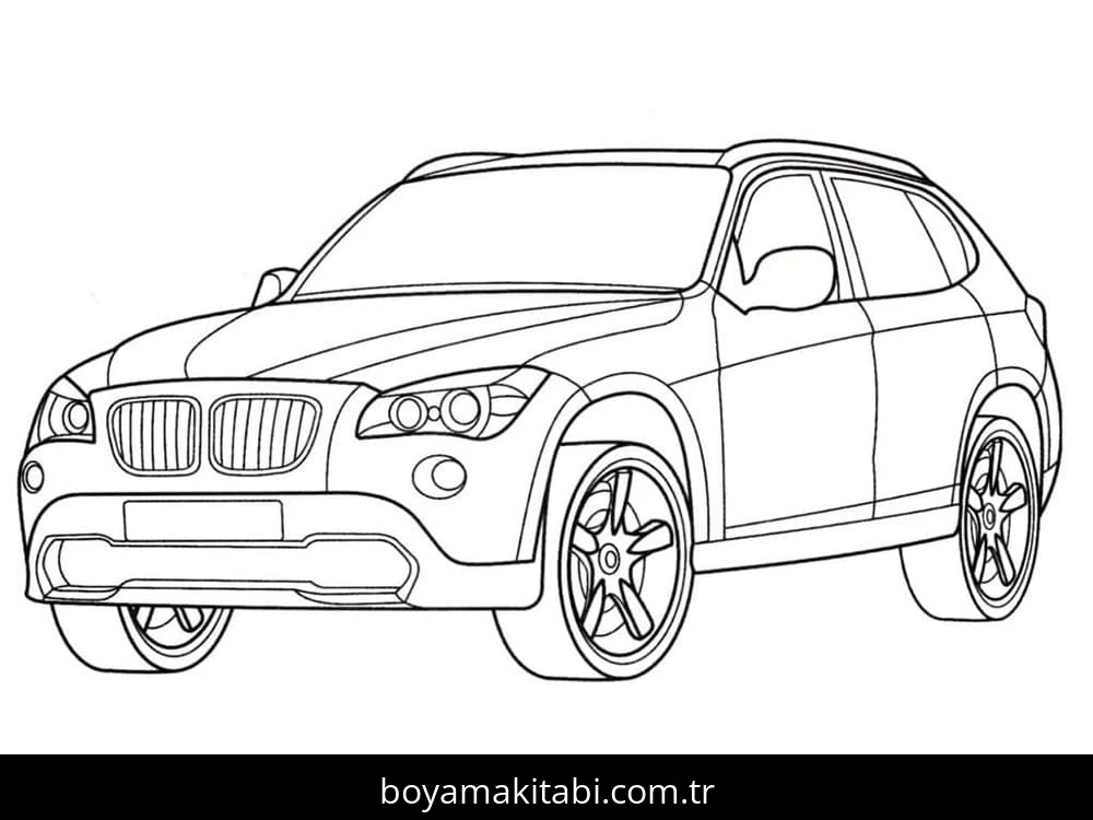 BMW boyama sayfası – ücretsiz yazdır, boyama etkinliği
