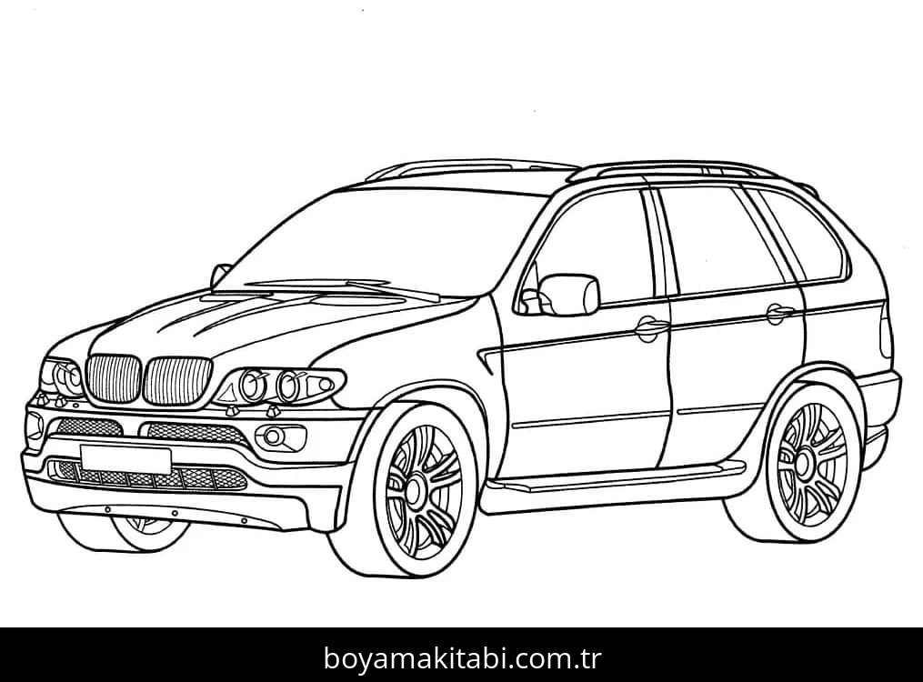 BMW boyama sayfası – yaratıcılığı geliştirir, keyifli zaman