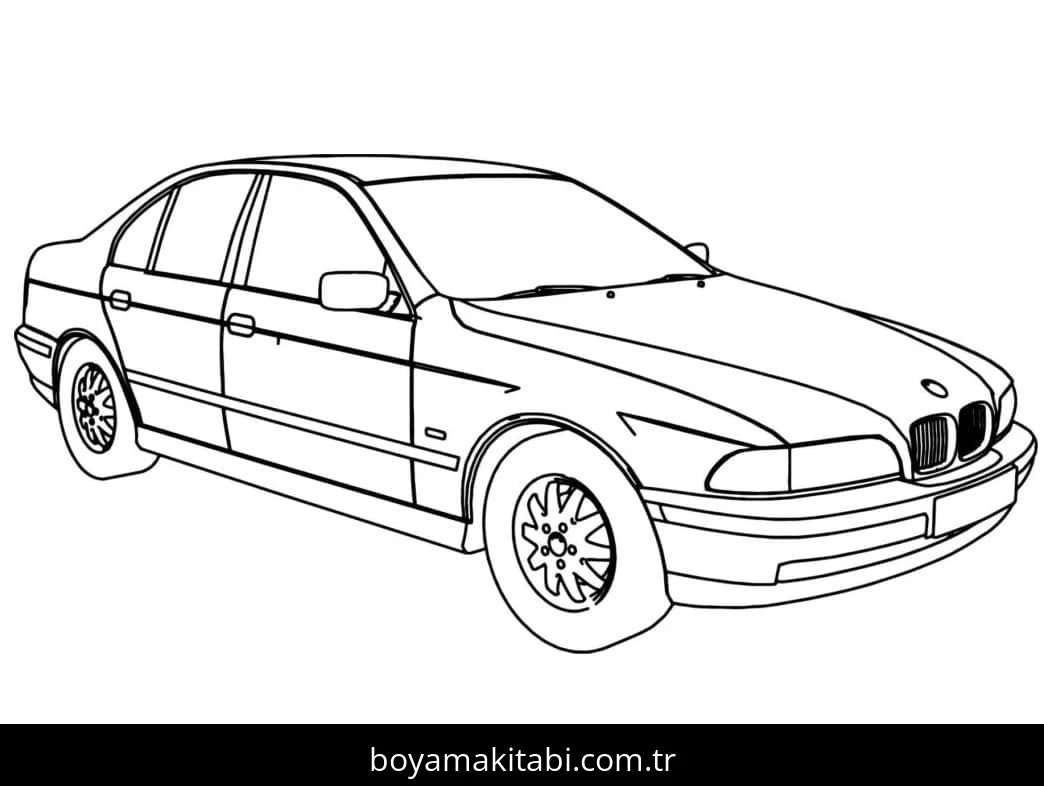BMW boyama sayfası – yaratıcılık, eğlenceli etkinlik