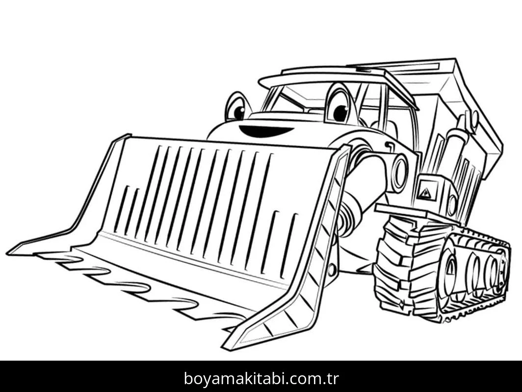 Bob Usta boyama sayfası – okul öncesi, evde etkinlik