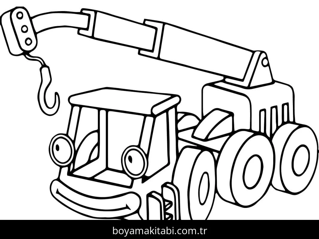 Bob Usta boyama sayfası – boyama etkinliği, çocuk aktivitesi