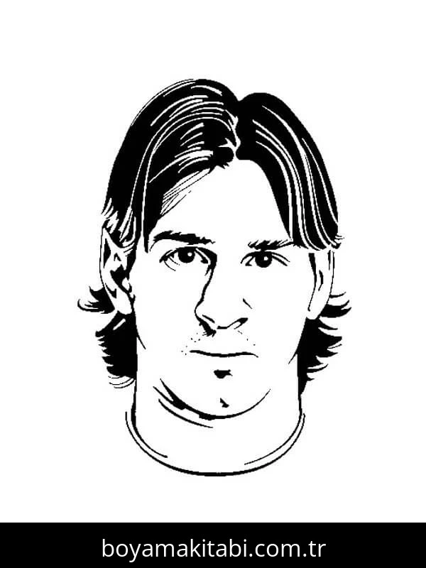 Lionel Messi boyama sayfası – yaratıcılık, eğlenceli etkinlik