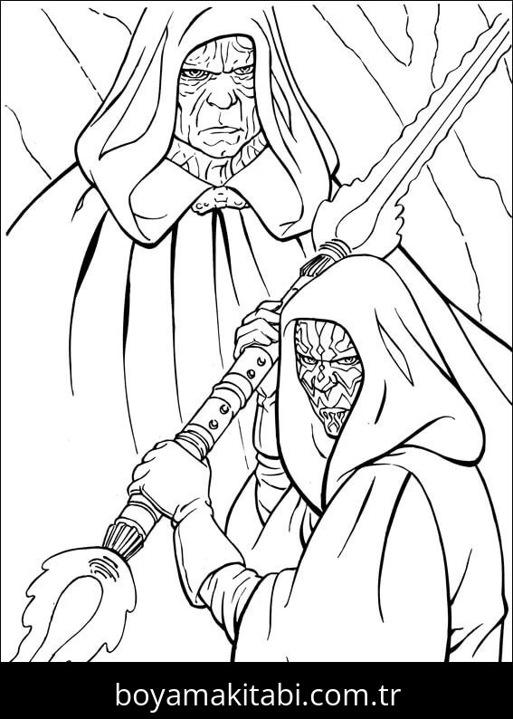 Star Wars boyama sayfası – sanatsal çalışma, çocuklar için