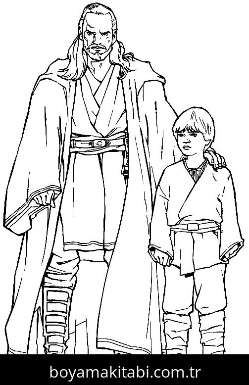 Star Wars boyama sayfası – çocuklar için, çizgi film temalı