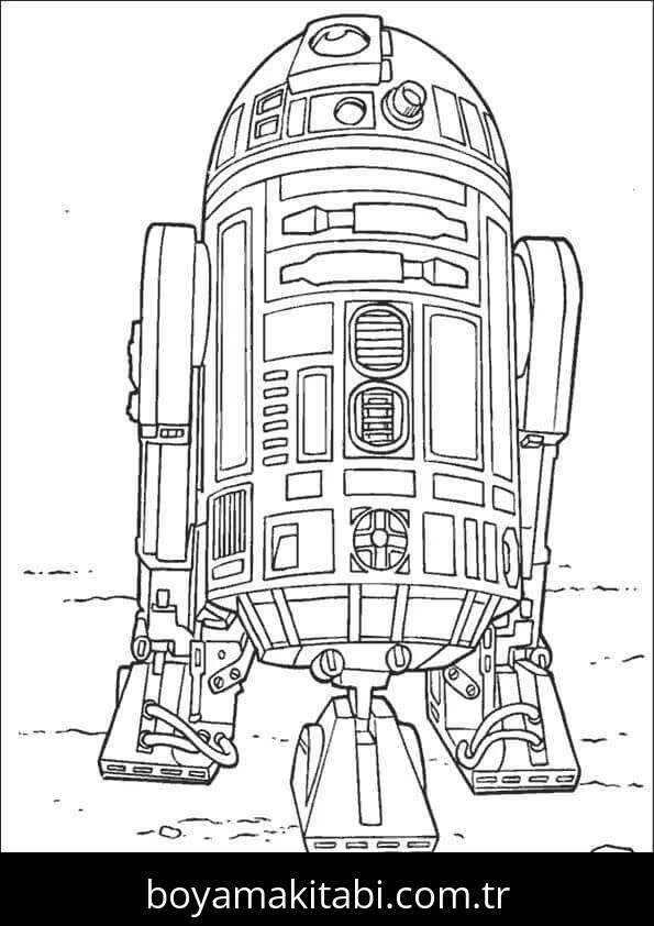 Star Wars boyama sayfası – kolay boyama, eğitici aktivite