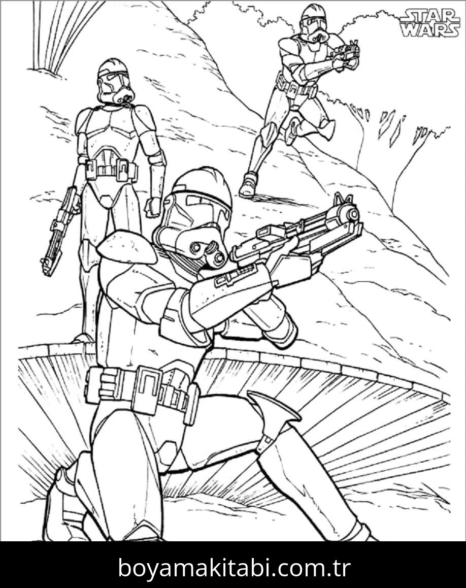 Star Wars boyama sayfası – evde etkinlik, ücretsiz yazdır