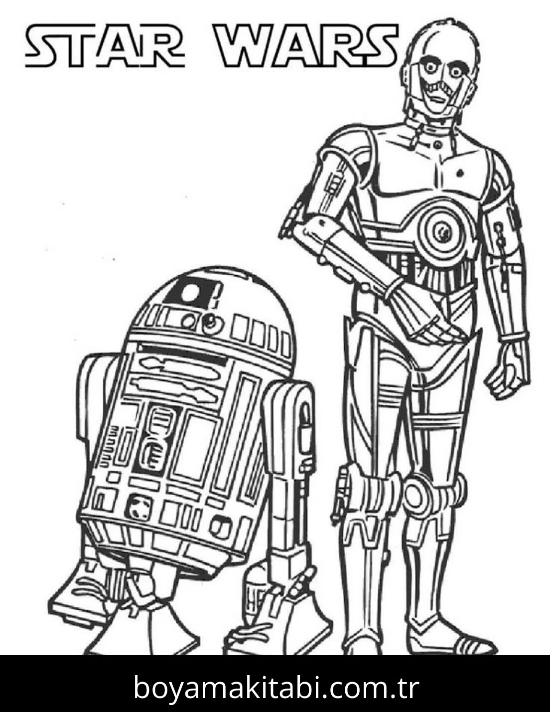 Star Wars boyama sayfası – yaratıcılık, eğlenceli etkinlik