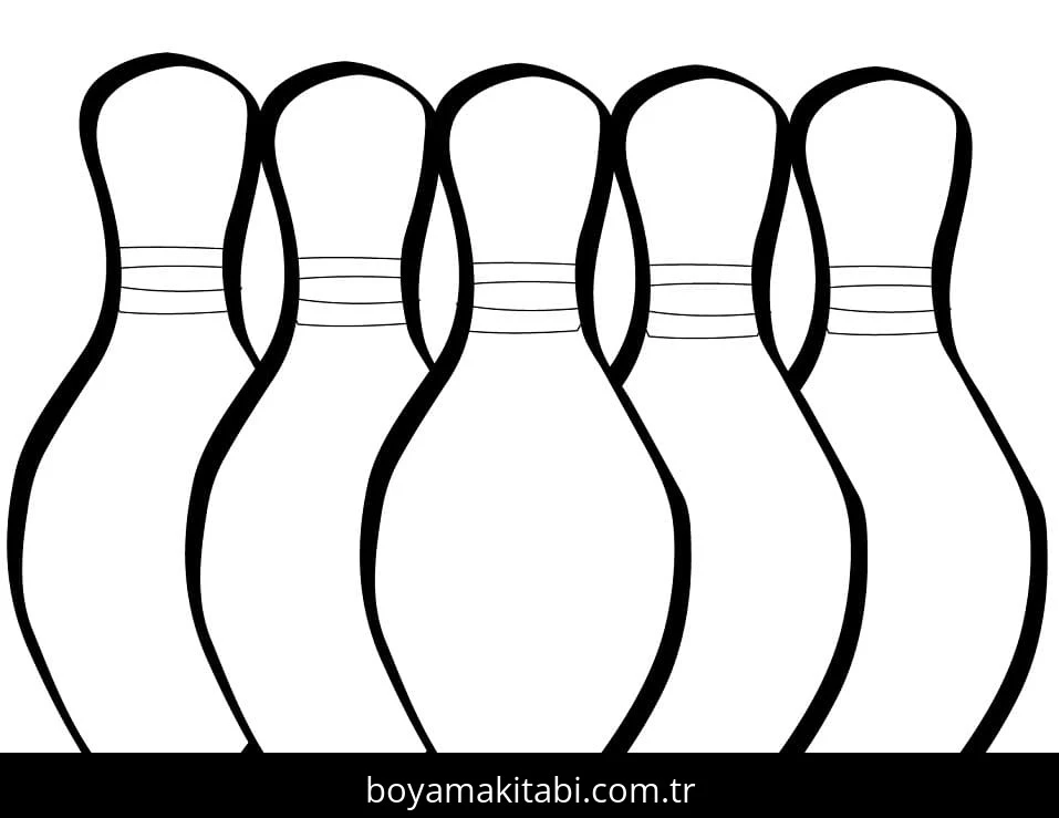 Bowling boyama sayfası – PDF indir, sevimli karakter