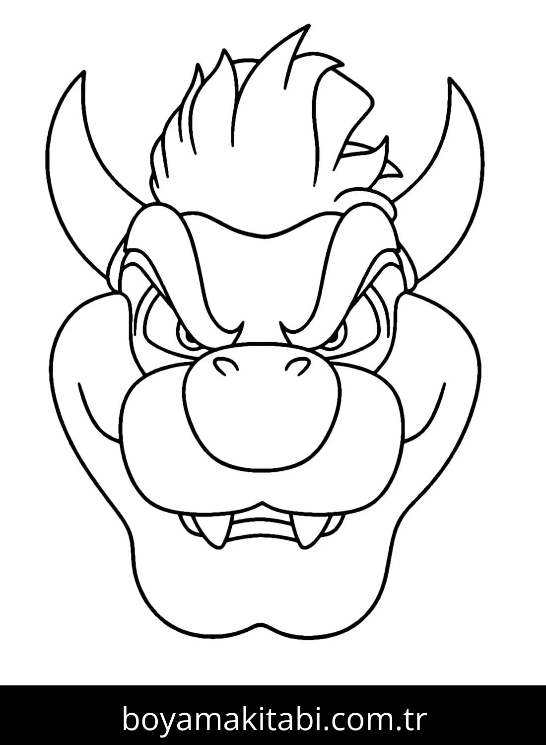Bowser boyama sayfası – ücretsiz yazdır, boyama etkinliği