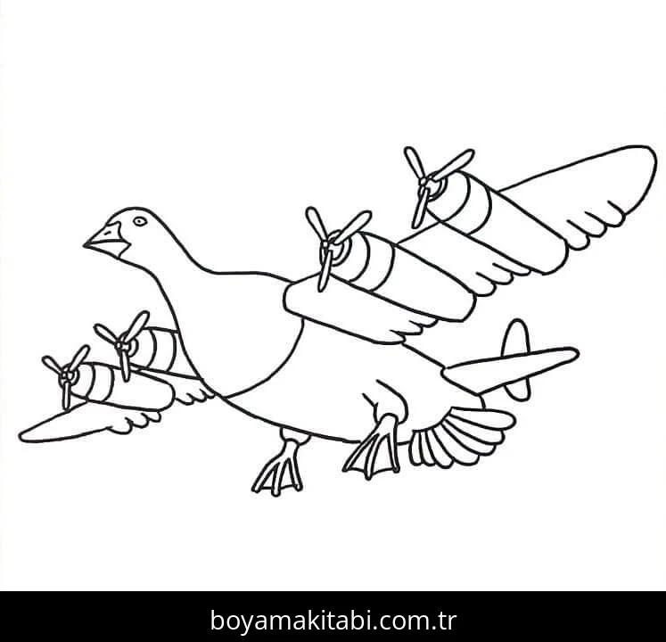 Brainrot boyama sayfası – çocuk aktivitesi, PDF indir