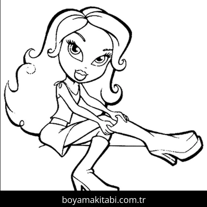 Bratz boyama sayfası – ücretsiz yazdır, boyama etkinliği
