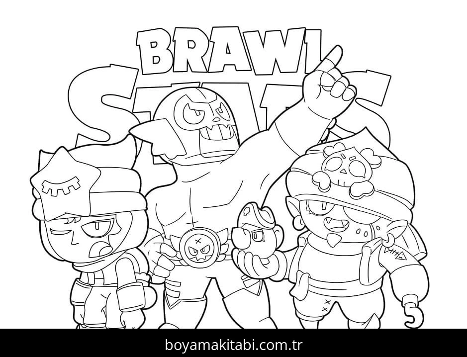 Brawl Stars boyama sayfası – ücretsiz yazdır, boyama etkinliği