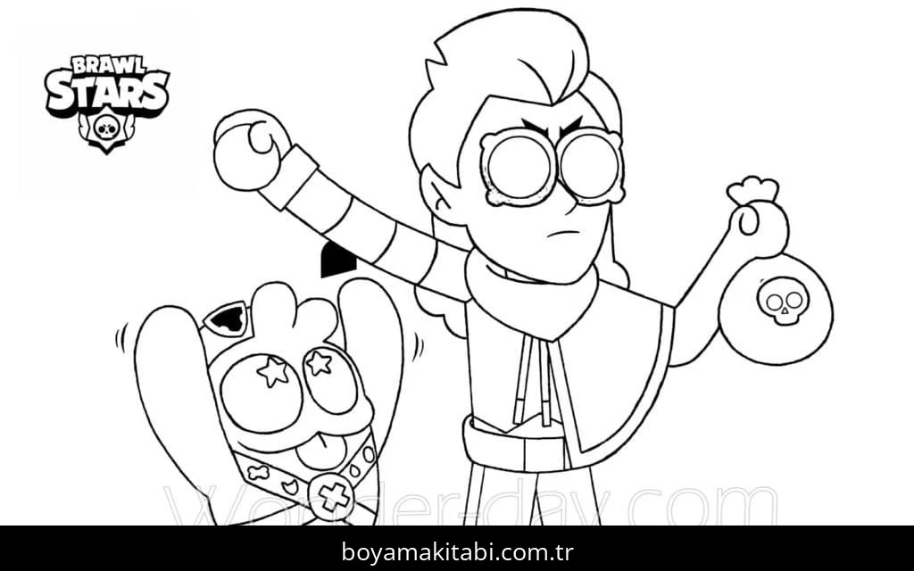 Brawl Stars boyama sayfası – evde etkinlik, ücretsiz yazdır