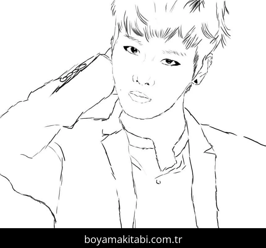 BTS boyama sayfası #40 – boyama çalışması, sınıf etkinliği