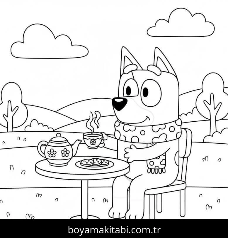 Buey boyama sayfası – renkli çizimler, okul öncesi