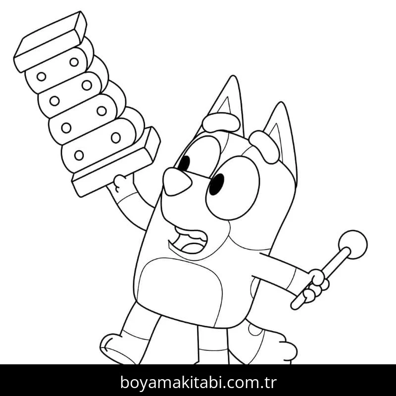 Buey boyama sayfası – çocuk aktivitesi, PDF indir