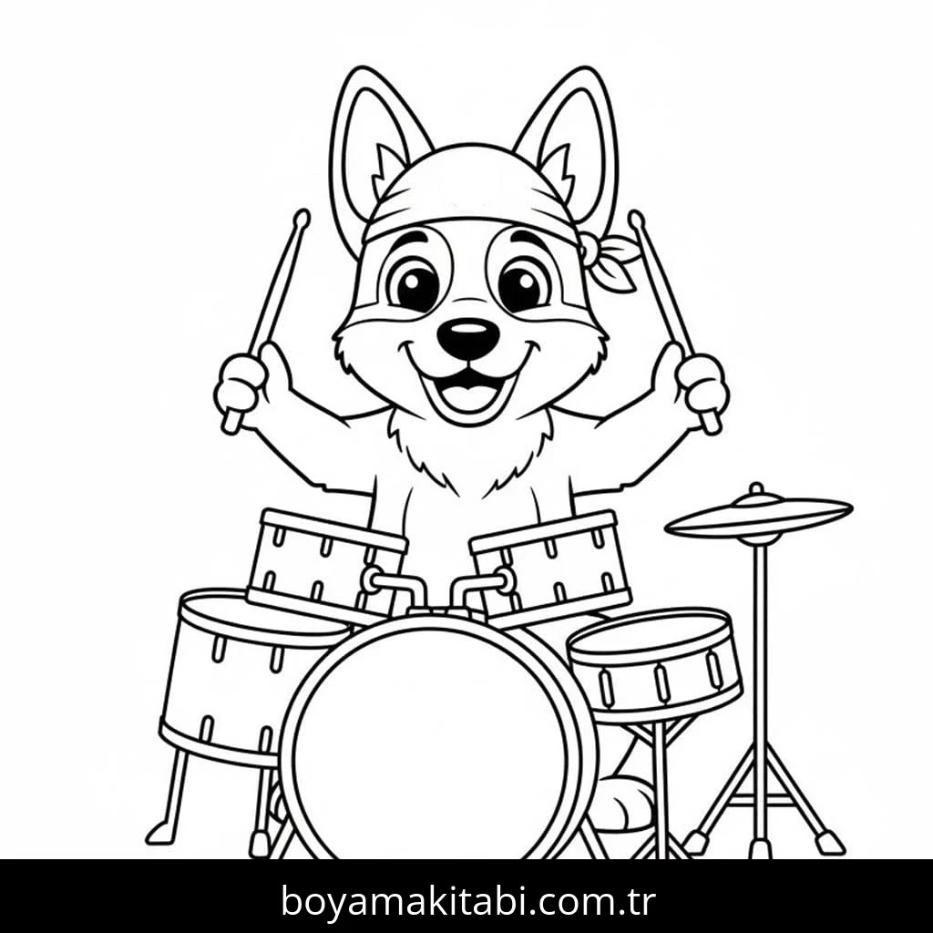 Çoban Köpeği boyama sayfası #4 – mürekkep tasarrufu sağlar, PDF indir