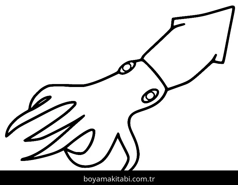 Ahtapot boyama sayfası #89 – yaratıcı sanat çalışması, eğlenceli etkinlik