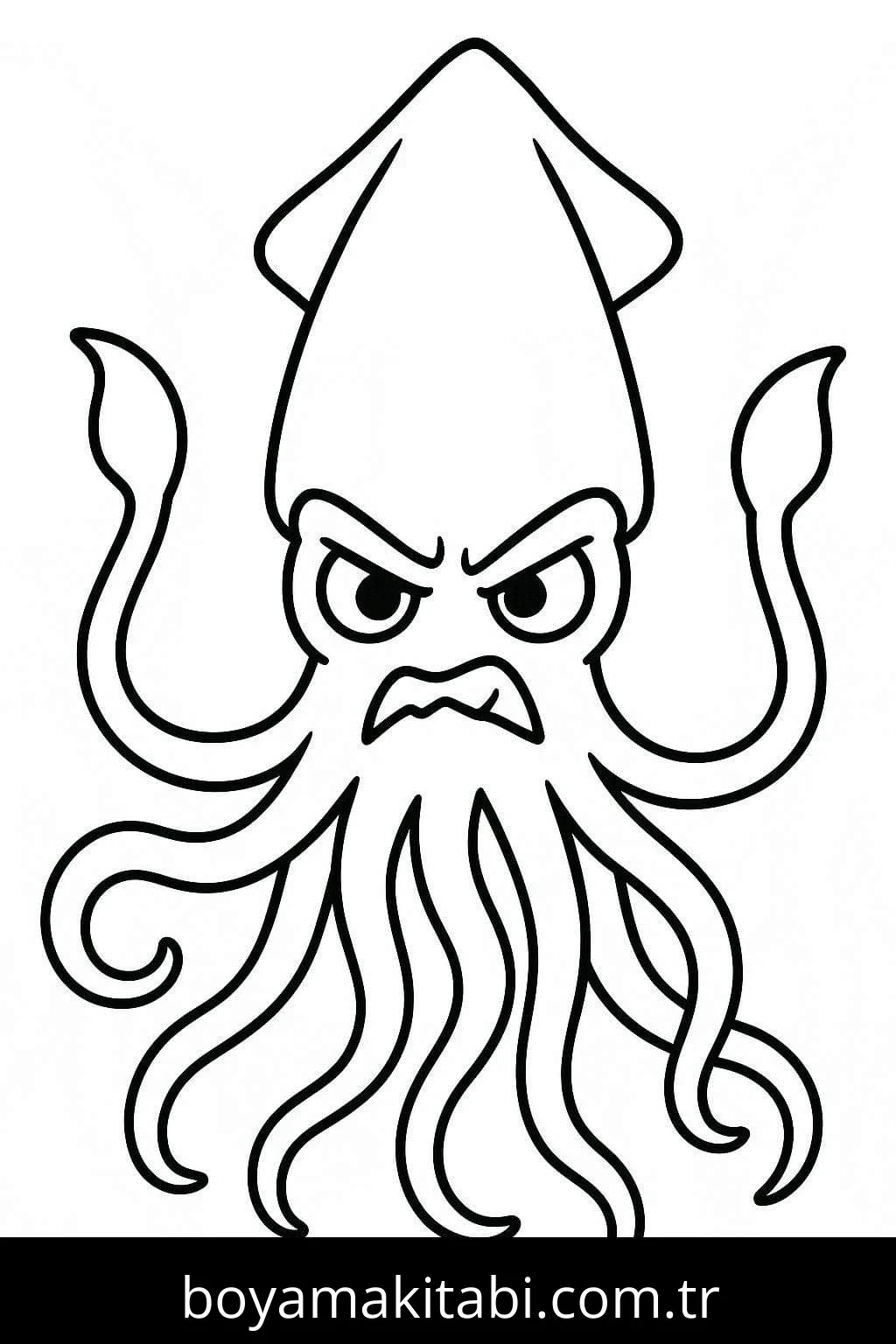 Ahtapot Boyama