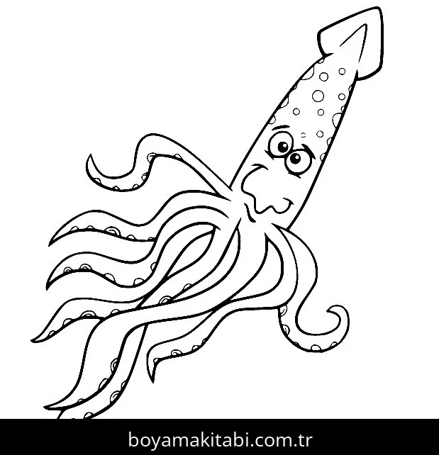 Ahtapot Boyama