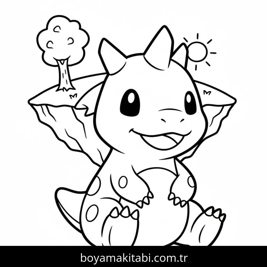 Digimon boyama sayfası – eğlenceli etkinlik, el becerilerini geliştirir