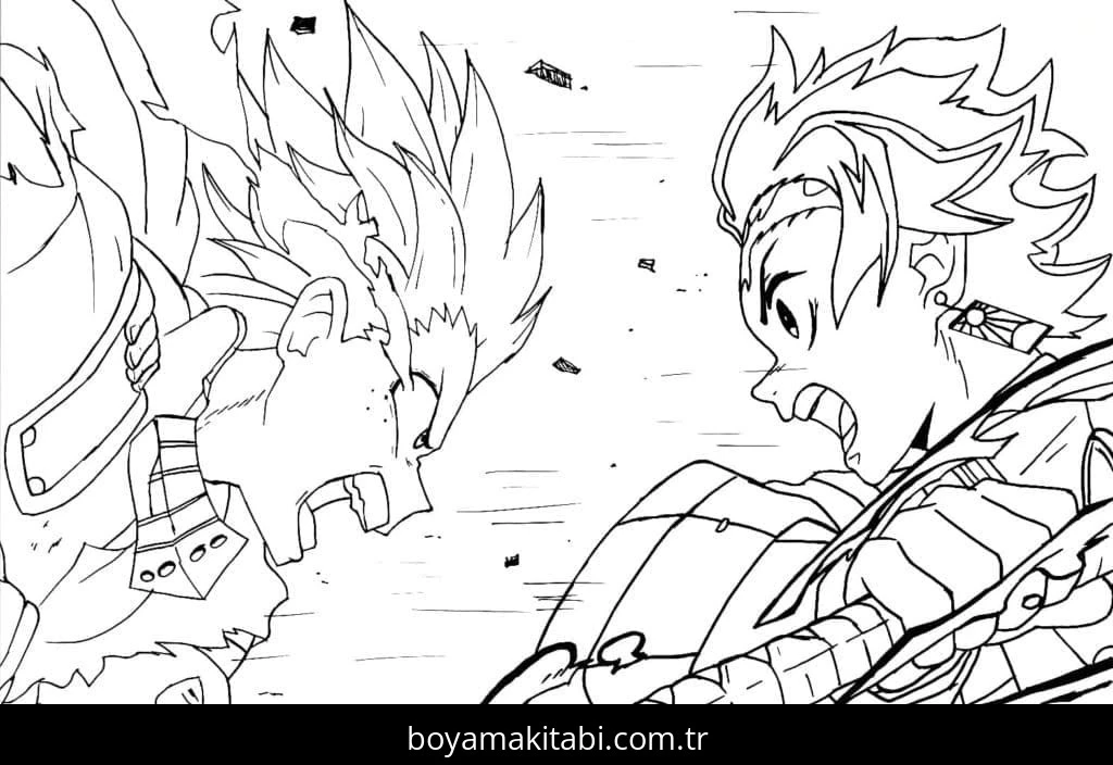 Izuku Midoriya boyama sayfası #38 – aile ile vakit geçirme, renk bilgisini öğretir