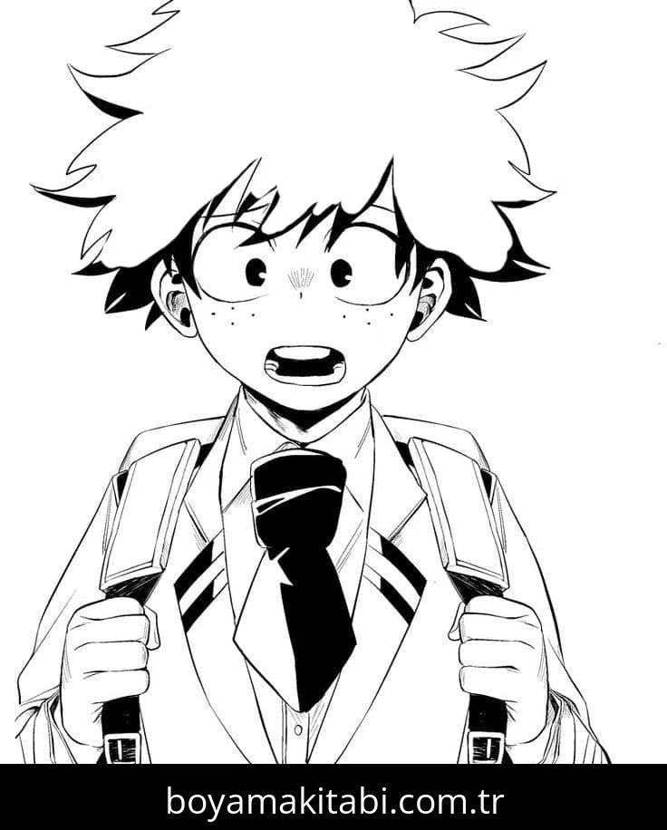 Izuku Midoriya boyama sayfası #47 – ekran süresine alternatif, çocuklarla kaliteli zaman