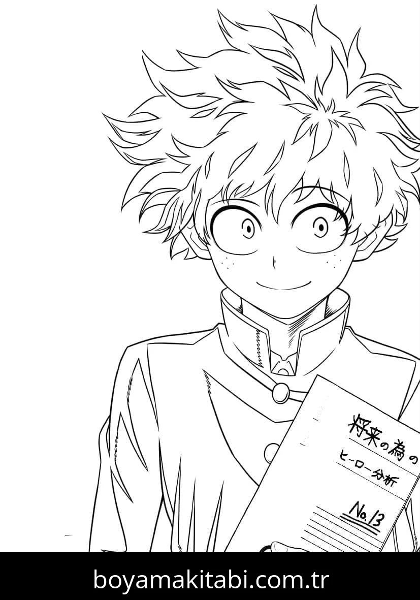 Izuku Midoriya Boyama