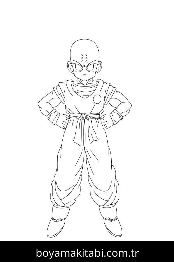 Dragon Ball Z boyama sayfası – eğlenceli etkinlik, el becerilerini geliştirir