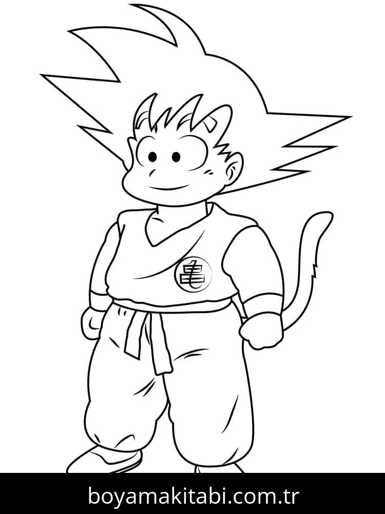 Dragon Ball Z boyama sayfası – yaratıcılığı geliştirir, keyifli zaman