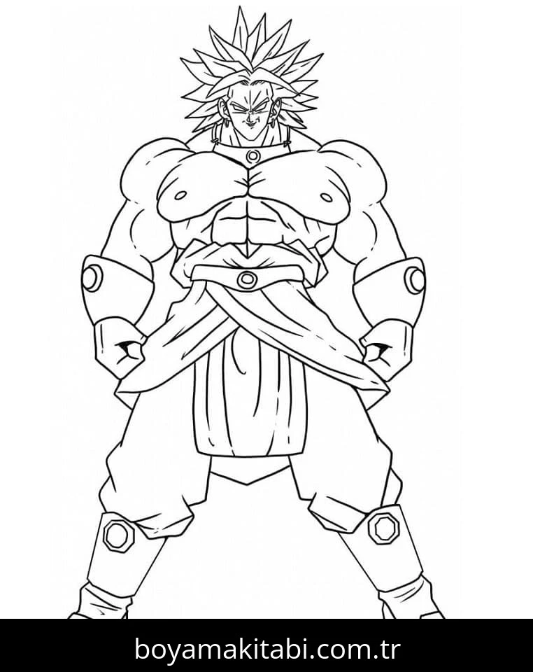 Dragon Ball Z boyama sayfası – yaratıcılık, eğlenceli etkinlik