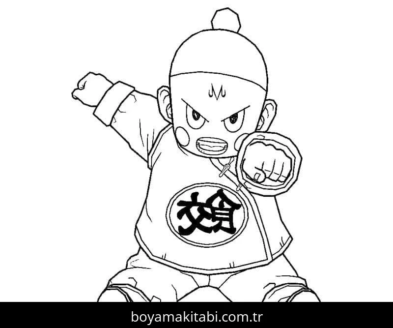 Dragon Ball Z boyama sayfası – boyama çalışması, yaratıcılığı geliştirir
