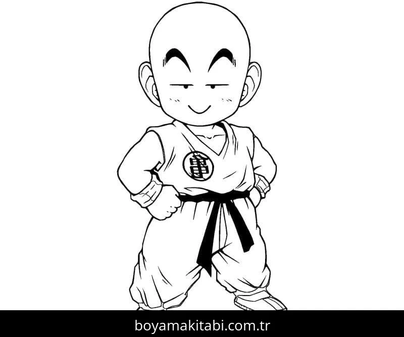 Dragon Ball Z boyama sayfası – kolay boyama, eğitici aktivite