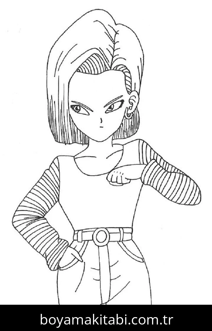 Dragon Ball Z boyama sayfası – yaratıcılık, eğlenceli etkinlik
