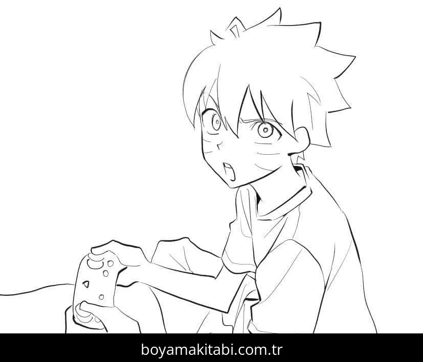 Boruto boyama sayfası – evde etkinlik, ücretsiz yazdır