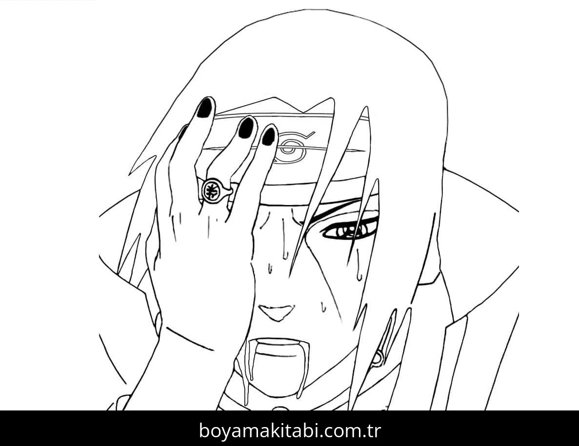 Akatsuki boyama sayfası – çocuk aktivitesi, PDF indir