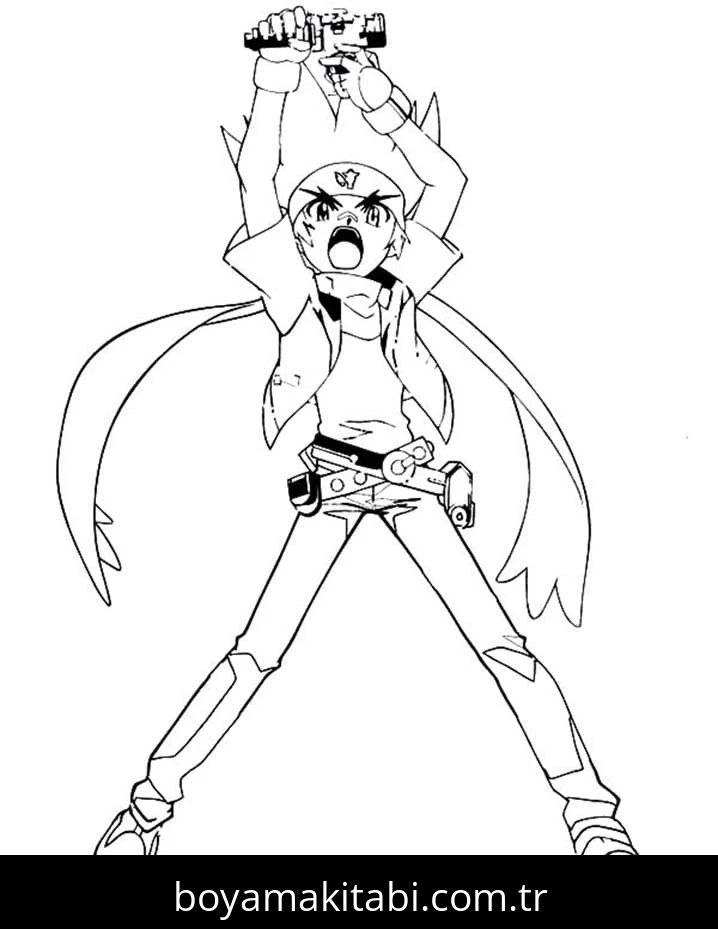 Beyblade boyama sayfası – eğitici aktivite, yaratıcılık