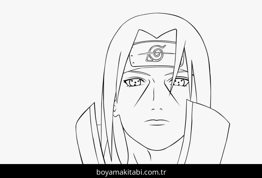 Itachi Uchiha boyama sayfası – keyifli zaman, renkli çizimler