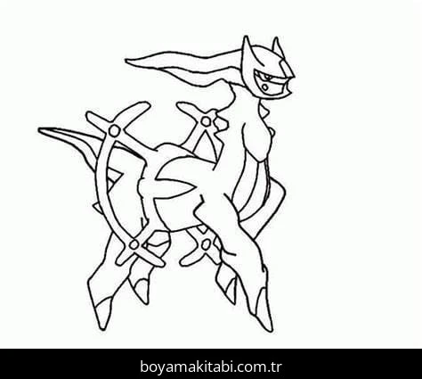 Arceus boyama sayfası – ücretsiz yazdır, boyama etkinliği
